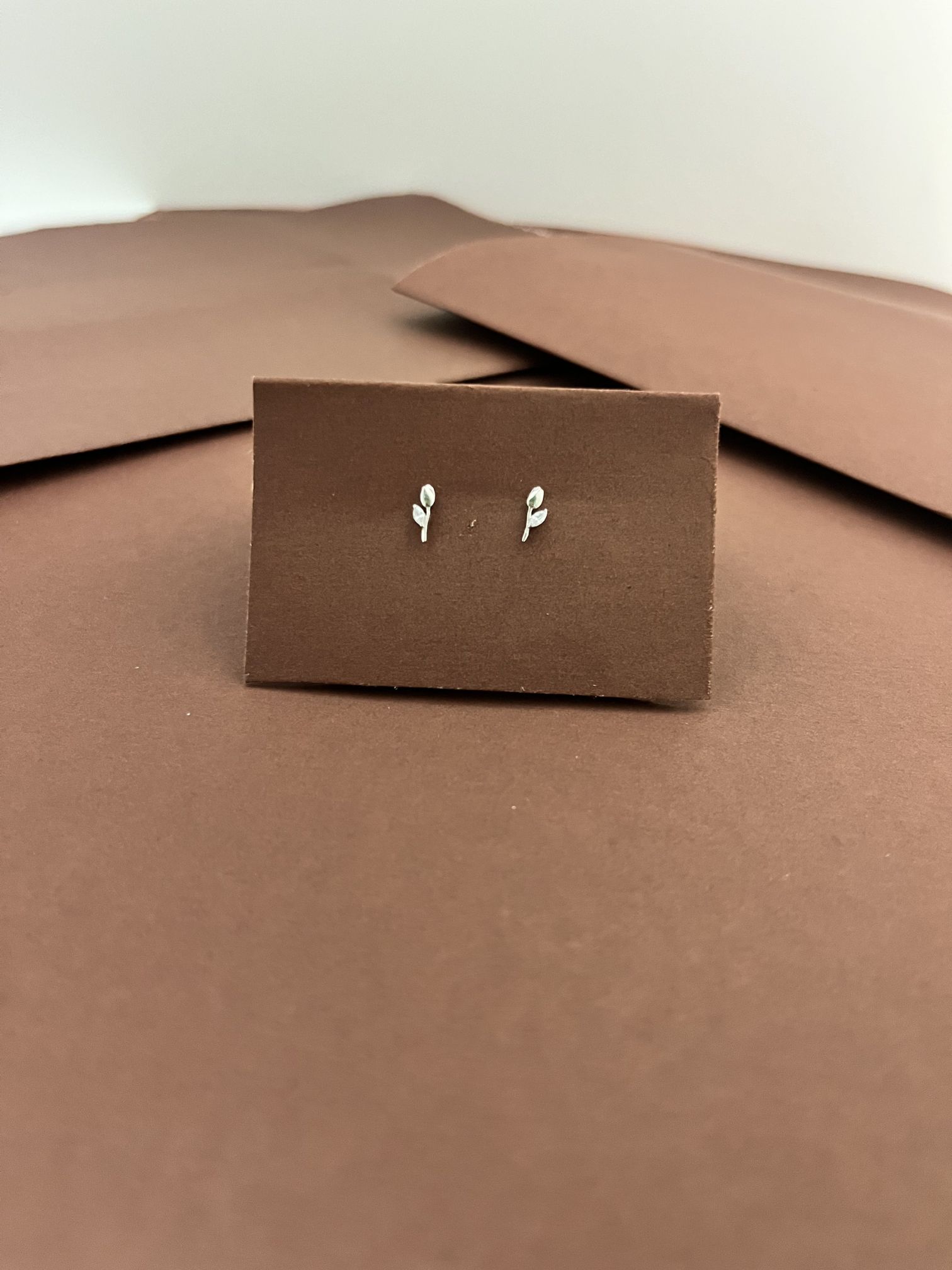 Petite Tulip & Marquise Diamond Studs in 92.5 Silver