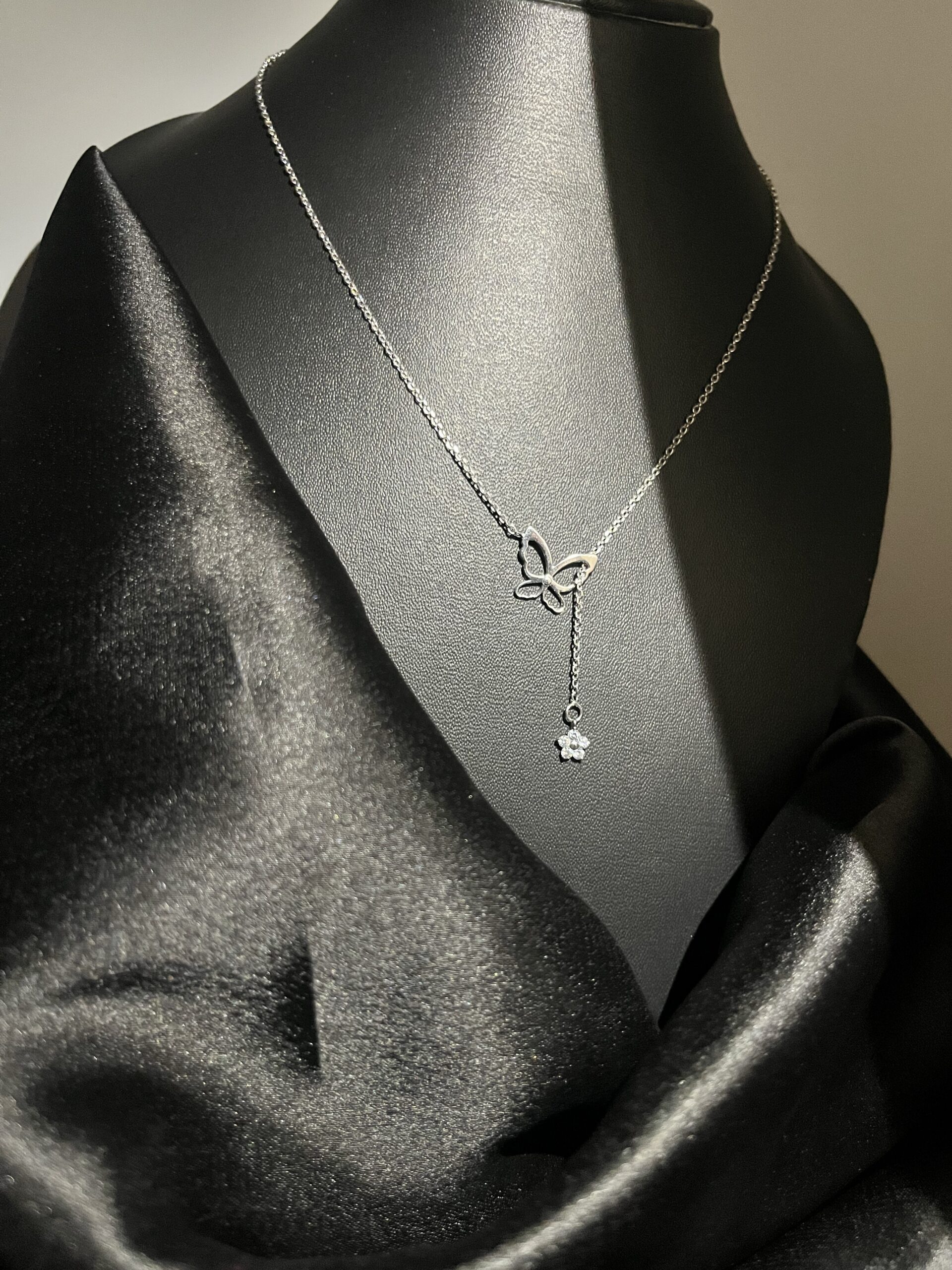 The Butterfly Drop Diamond Necklace